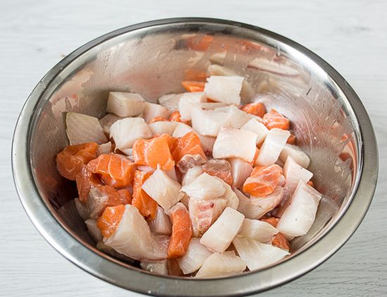 Cut the fish