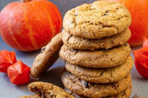 Pumpkin Chocolate Chip and Nut Cookies