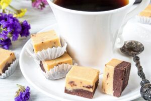 Double-Layer Chocolate Peanut Butter Fudge