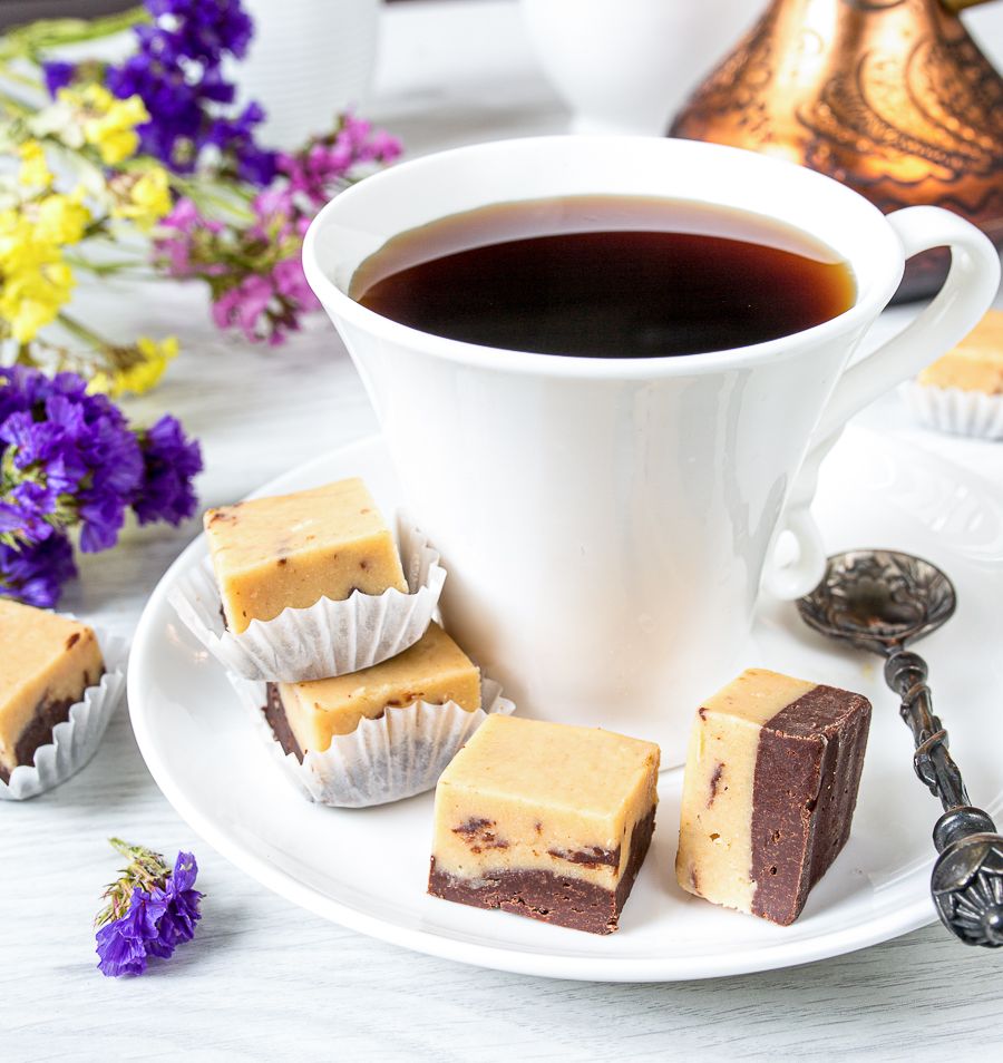 Double-Layer Chocolate Peanut Butter Fudge