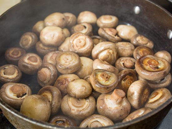 Sauté the mushrooms