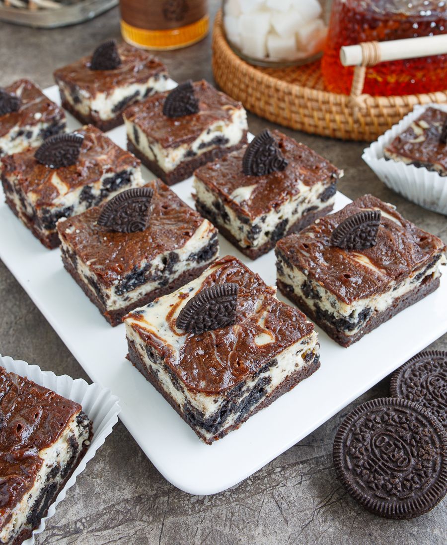 Oreo Cheesecake Brownies