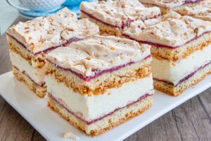 Polish “Pani Walewska” Cake with Raspberry and Walnut