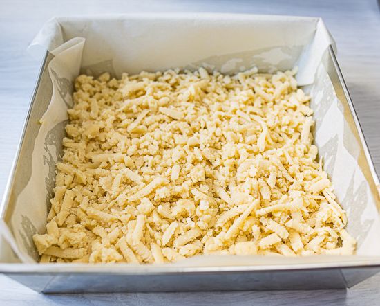 Grate the dough
