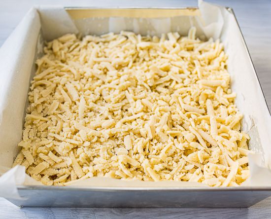 Grate the dough