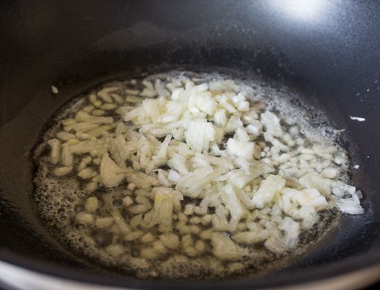 Saute the onion