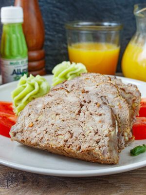 Asian-Style Meatloaf with Napa Cabbage and Ginger