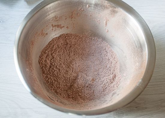 Sift dry ingredients