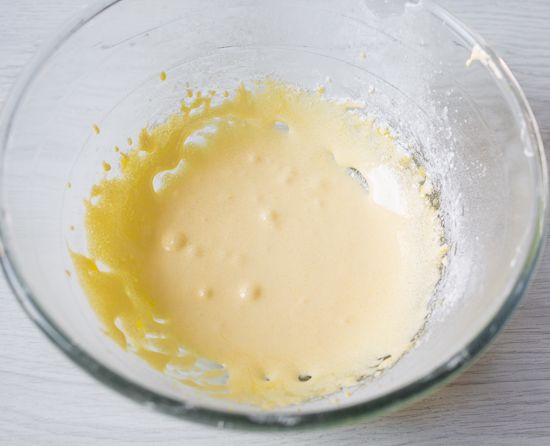 Whisk the yolks