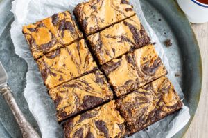 Peanut Butter Swirl Brownies