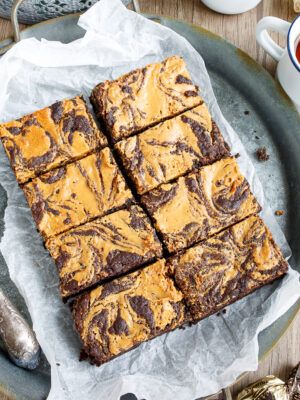 Peanut Butter Swirl Brownies