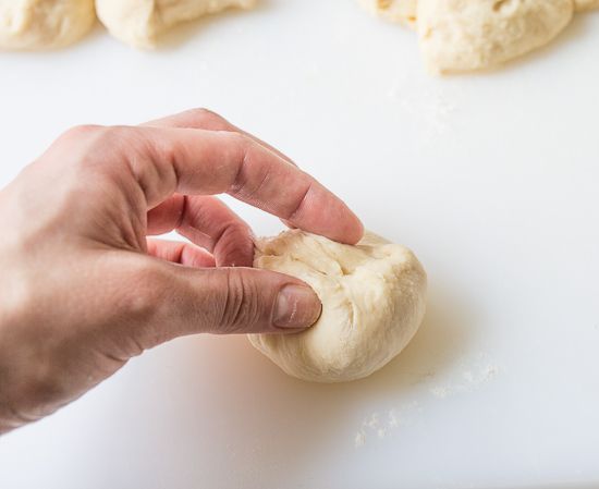 Shaping the dough
