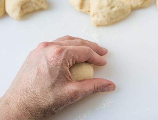 Shaping the dough