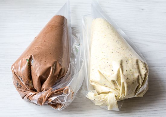 Place batter into a bags