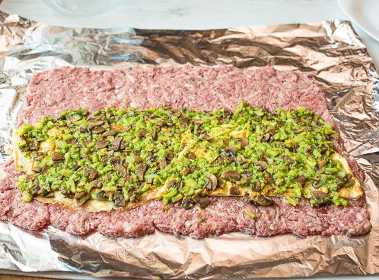 Assemble the meat roll