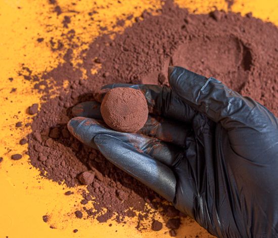 Roll in cocoa powder