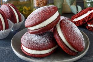 Red Velvet Whoopie Pies