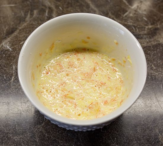 Orange puree with cornstarch