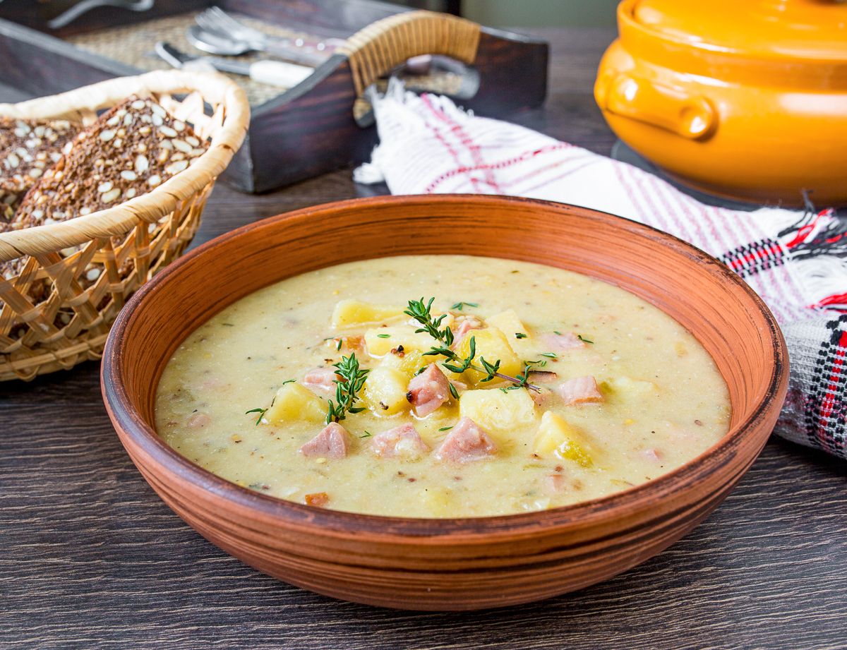 Creamy Potato & Smoked Ham Chowder
