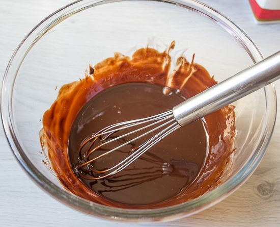 Melt chocolate and butter