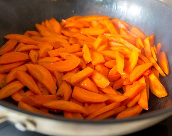 Saute the carrots