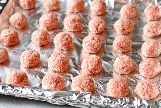 Form the meatballs