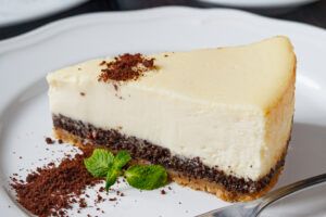 Poppy Seed Layered Cheesecake