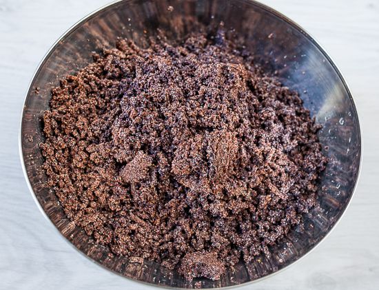 Grind the poppy seeds