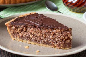 Ultra-Nutty Tart with Chocolate Glaze