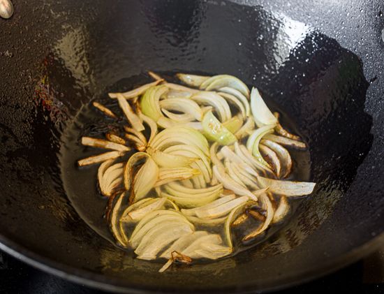 Cook the onion