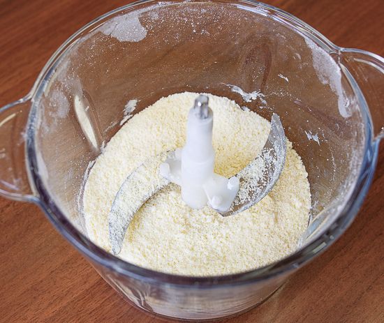 Pulse the flour and butter