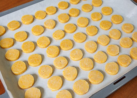 Arrange cookies on a baking sheet