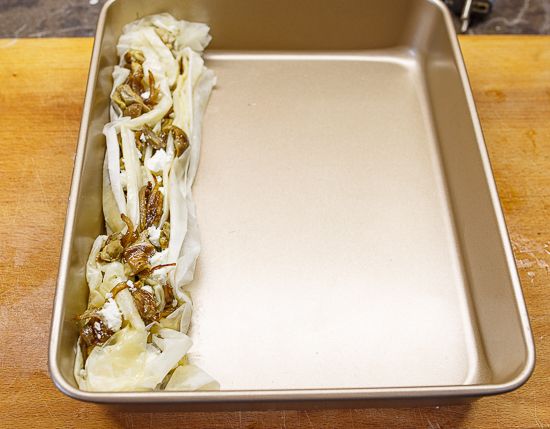 Transfer to a baking pan