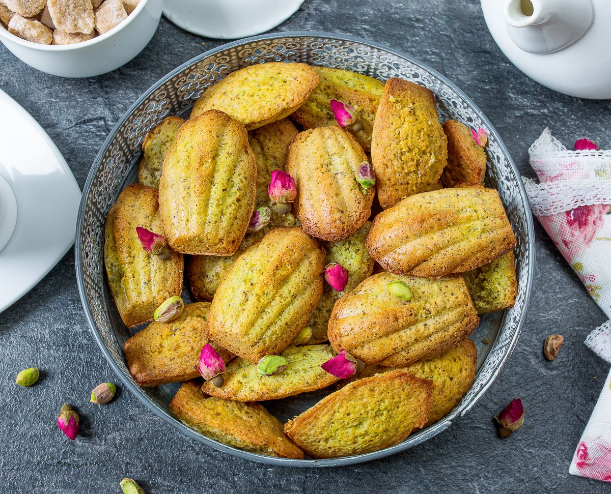 Pistachio Madeleines