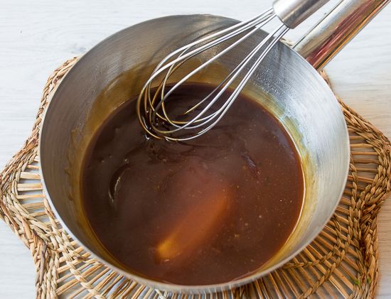 Soy sauce and sesame glaze