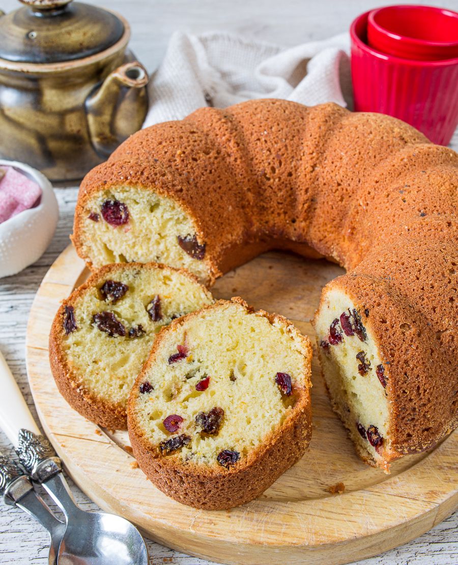 Orange Raisin Olive Oil Cake