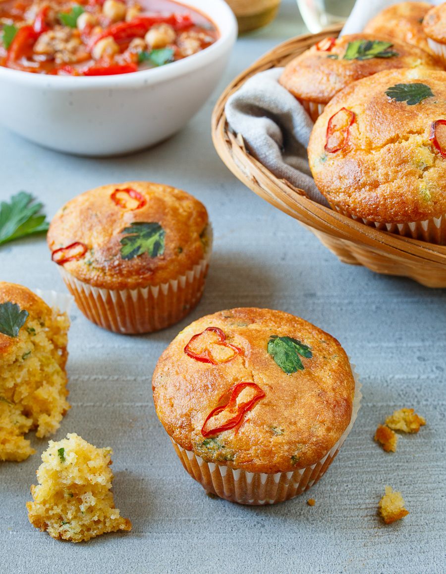 Savory Jalapeño Corn Muffins