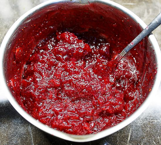Cranberry confit