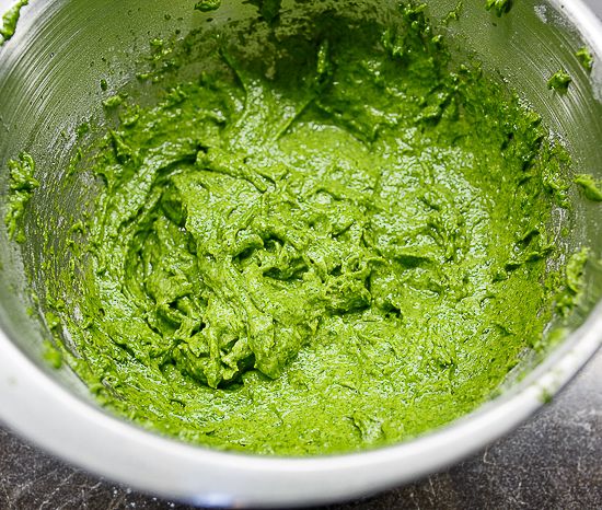 Make the spinach sponge