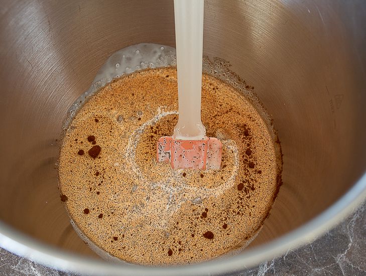 Heavy cream with coffee