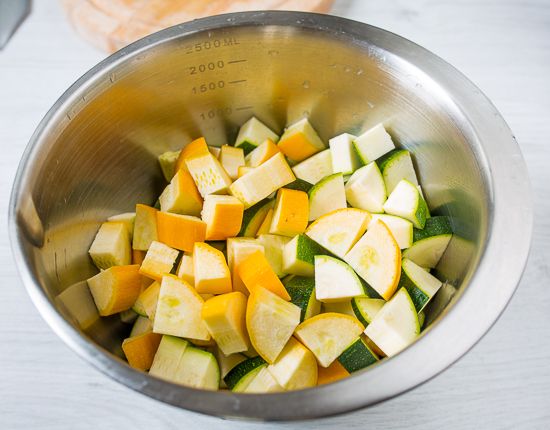 Cut the zucchini