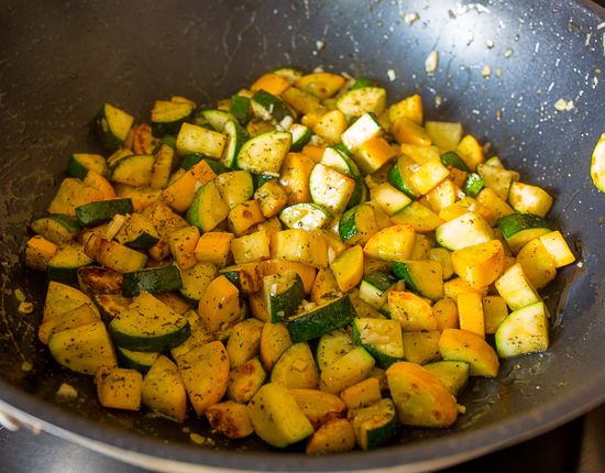 Add basil and garlic