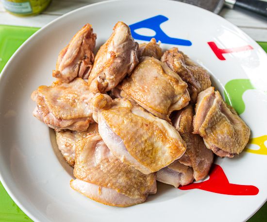 Brown the chicken