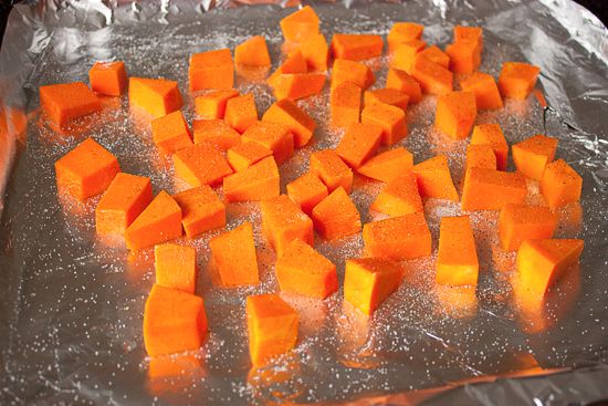 Cut the squash