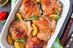 Oven-Braised Orange Rosemary Chicken