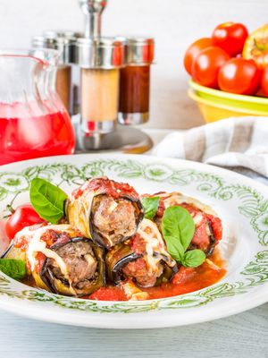 Eggplant Rolls with Meat