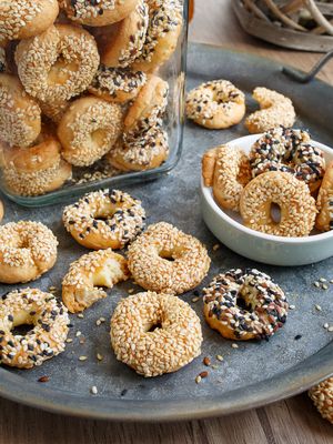 Savory Sesame Ring Cookies