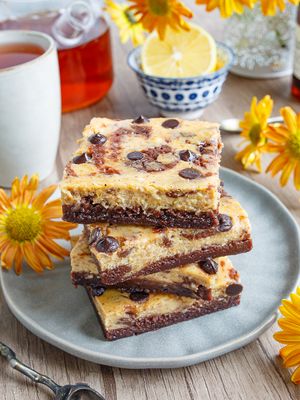 Pumpkin Cheesecake Brownies
