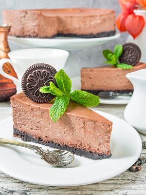 Coffee and Chocolate Mocha Cheesecake